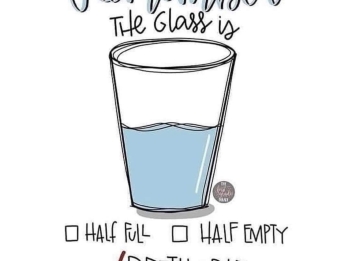 Remember the glass is refillable 