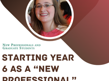  Starting Year 6 as a “New Professional”