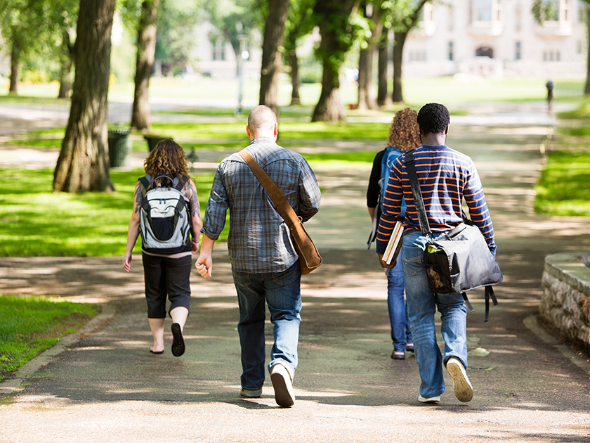 Students Walking